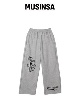 BORN CHAMPS [4 COLORS] PIXEL BUNNY 宽松裤 B2韩国官网直邮进口