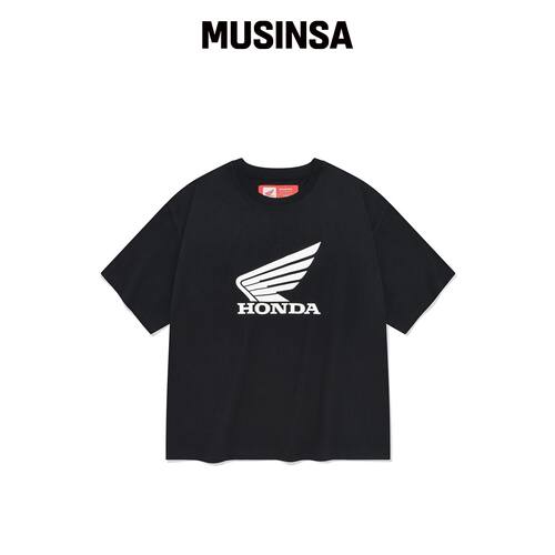 PHYPS MOTORCYCLE 原版翅膀logo T恤 黑色 MUSIN韩国官网直邮进口