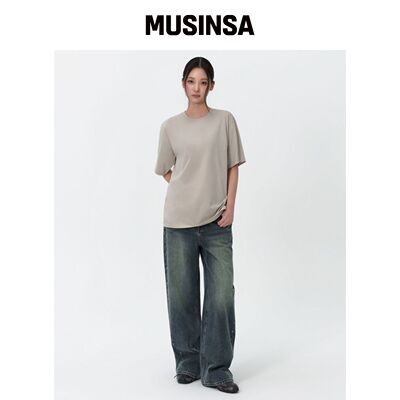 MUSINSA STANDARD WOMAN 女款宽松圆领T恤 [MUSH韩国官网直邮进口