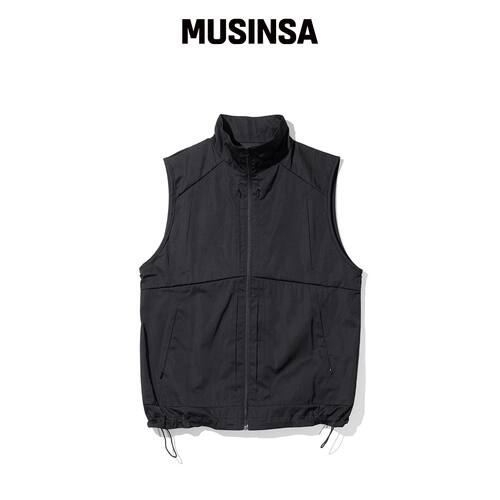 MASSNOUN EC 反向马甲 MSTVT001-BK MUSINSA韩国官网直邮进口
