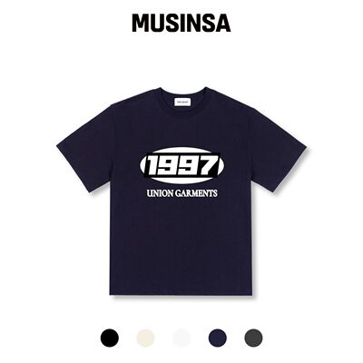 UNION GARMENTS 方形1997宽松版型短袖T恤5种颜韩国官网直邮进口
