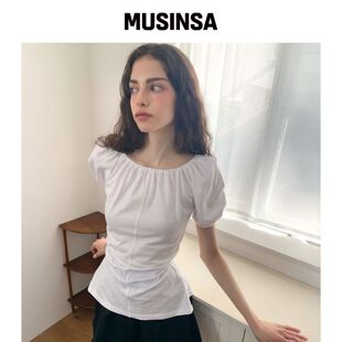 LILISU Marlene T恤 / 白色韩国官网直邮进口MUSINSA