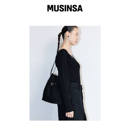 THE APERTURE 桶形腰包 黑色 (TA62D4A015) MUSI韩国官网直邮进口