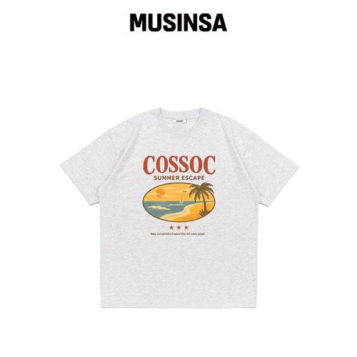COSO 夏季逃离短袖T恤（浅灰色）韩国官网直邮进口MUSINSA