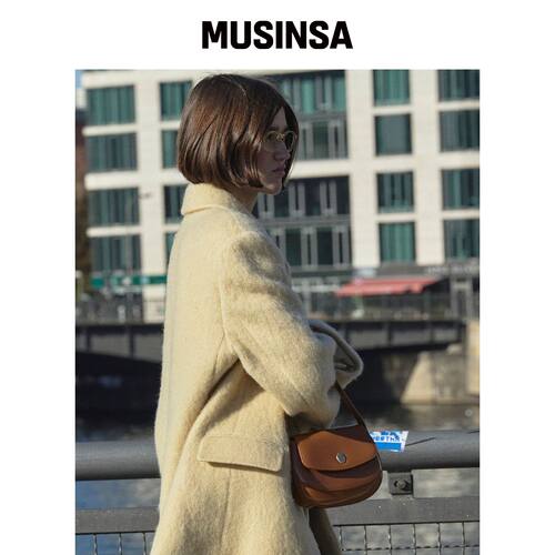 OSTKAKA AMUSE 迷你马鞍包 驼色 MUSINSA韩国直邮官方正品