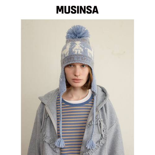 FUNFROMFUN Nomad Handmade 耳罩，蓝色 MUSINSA韩国直邮官方正品