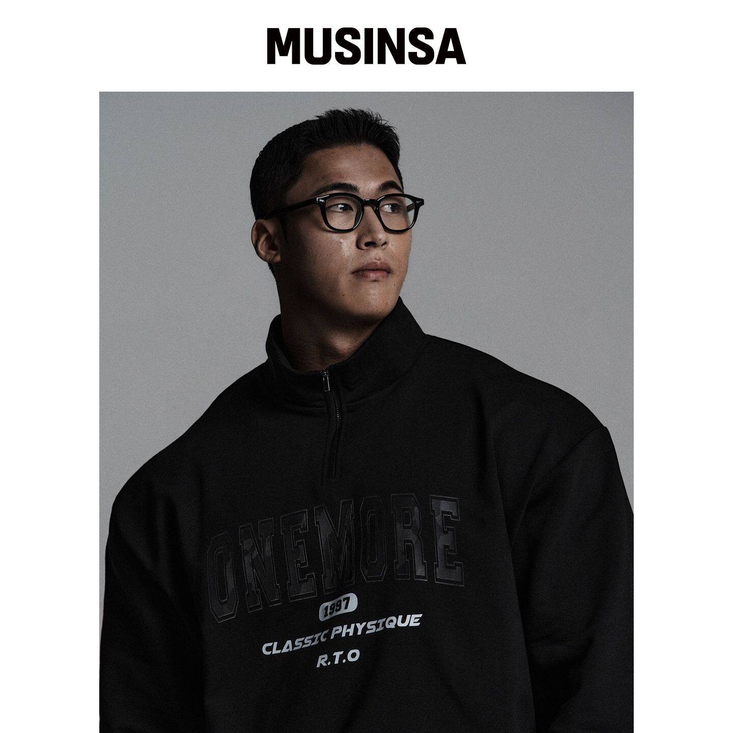 JELEVE One More 重磅卫衣半拉链 MUSINSA韩国官网直邮进口