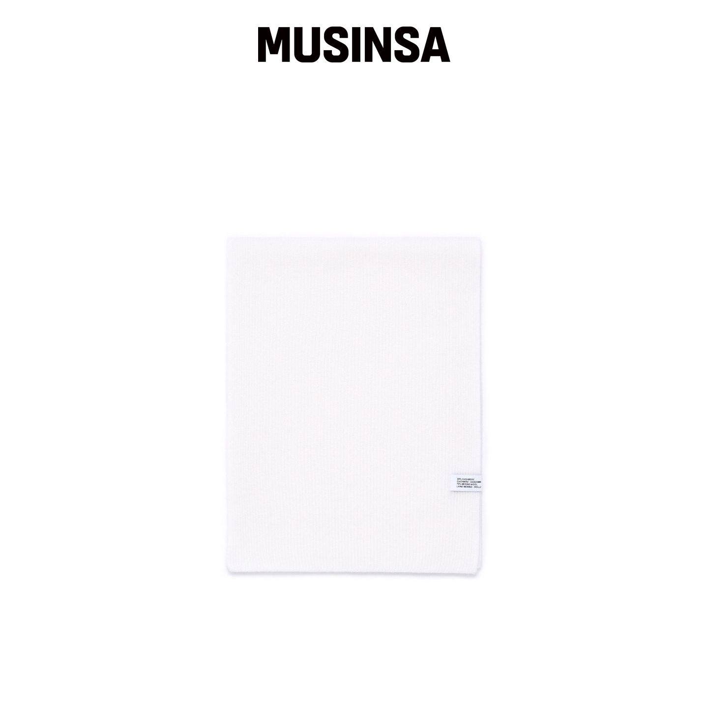 VELSEY 羊绒混纺罗纹围巾IVORY MUSINSA韩国直邮官方正品