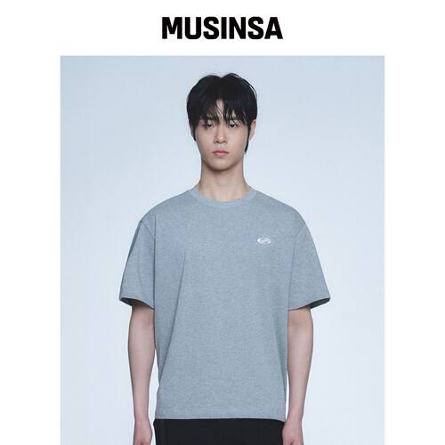 HYUNFIT SYMBOL 侧口袋T恤-[灰色] MUSINSA韩国官网直邮进口