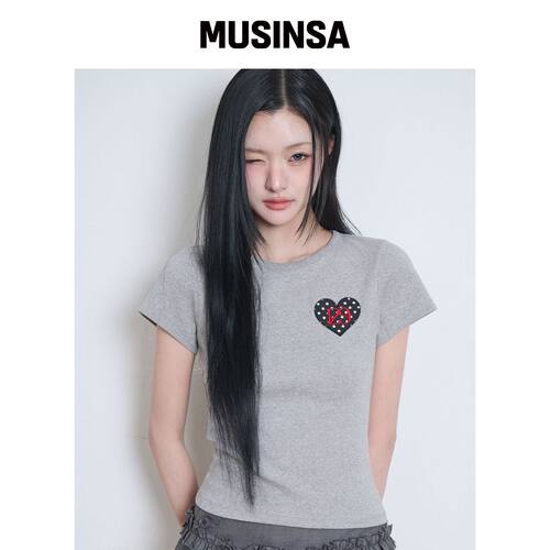 ILLIGO 129点点合身T恤混色 MUSINSA韩国官网直邮进口