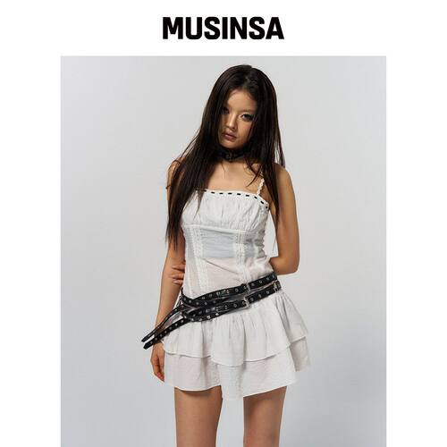 SCHISM INDUCING COQUETTE 白色迷你连衣裙 MUSI韩国官网直邮进口