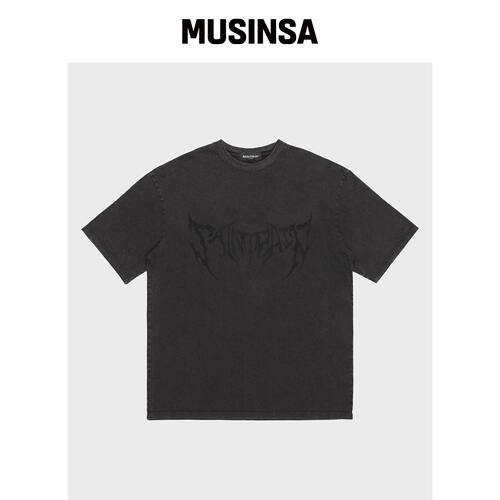 SAINTPAIN SP BRUTAL 短袖T恤黑色短袖韩国官网直邮进口MUSINSA