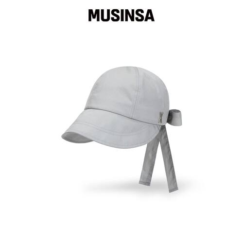 VARZAR VA 铆钉丝带帽子 灰色 MUSINSA韩国直邮官方正品