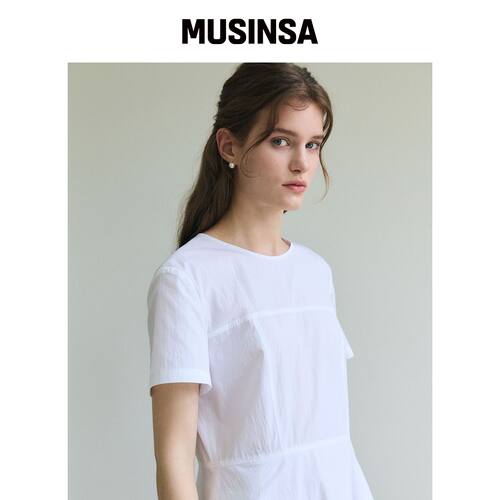 PAUL&ALICE BUSTIER DETAILED DRESS / WHITE韩国官网直邮进口