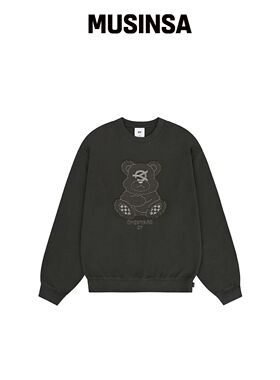 OY PATCH ODOLLY 卫衣 - 煤灰色韩国官网直邮进口
