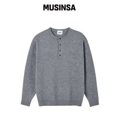 AKECII MARQUE 汉尼克针织_泥膜灰 MUSINSA韩国直邮官方正品