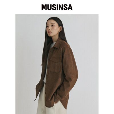 STEP AROUND 绒面跳衫_BROWN韩国官网直邮进口MUSINSA