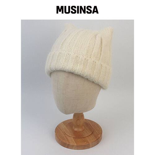UNIVERSAL CHEMISTRY Wool Cat Ivory 针织帽 고양韩国官网直邮进口