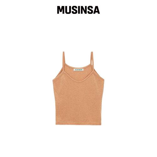 SALAD BAGUNI V领吊带上衣_orange MUSINSA韩国直邮官方正品