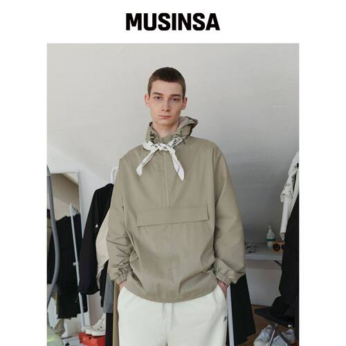 CHAMASPORTSLAB CSL ANORAK-LIGHT KHAKI韩国官网直邮进口MUSINSA