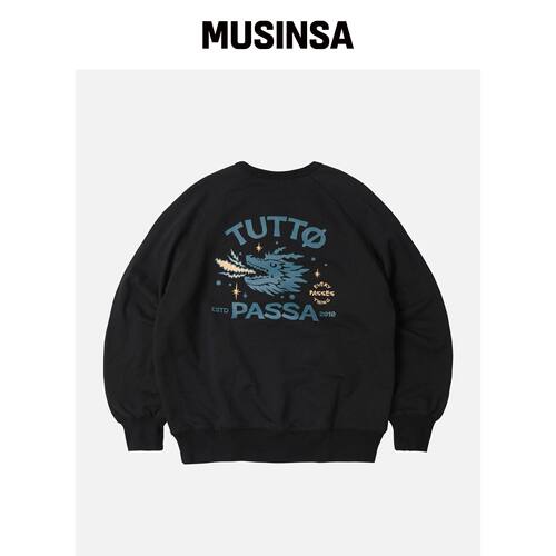 FRIZMWORKS TUTTO PASSA 黑色卫衣 MUSINSA韩国官网直邮进口