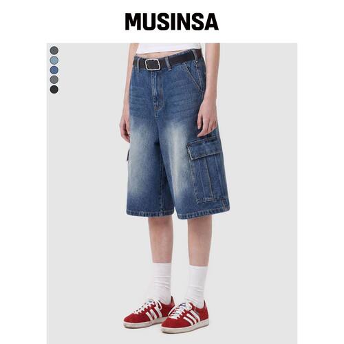 BASIC LABEL LILY Cargo Capri 百慕大短裤 5色 韩国官网直邮进口