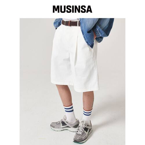 GOSTREET OFF-WHITE 棉质百慕大短裤韩国官网直邮进口MUSINSA
