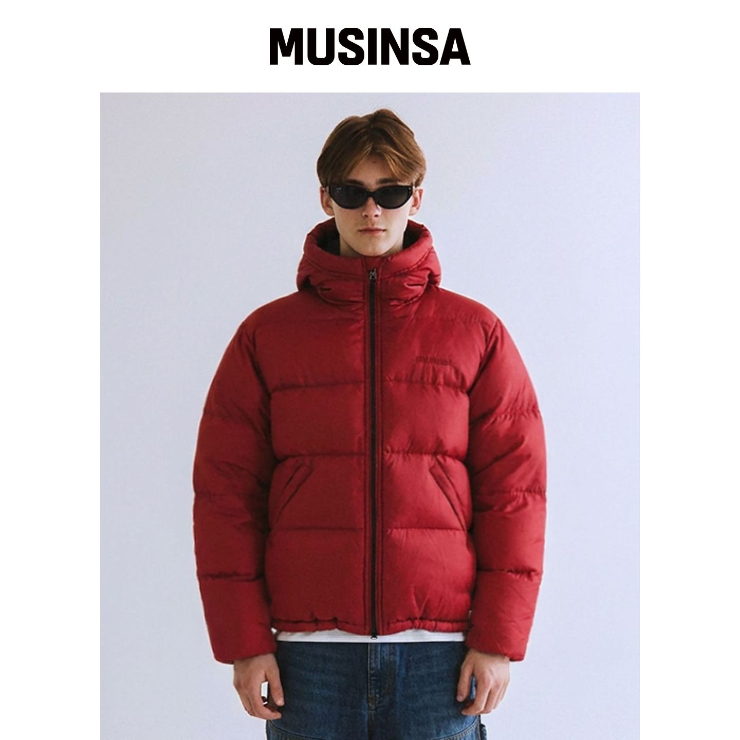 QT8 GARMENTS RG鸭绒加厚连帽外套(红色) MUSI韩国官网直邮进口