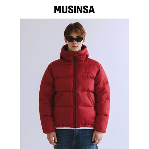 QT8 GARMENTS RG鸭绒加厚连帽外套（红色） MUSI韩国官网直邮进口