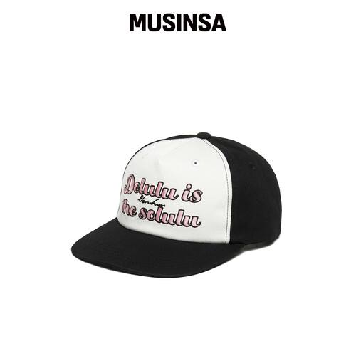 VERUTUM DELULU EASE 5面板帽 黑色 MUSINSA韩国官网直邮进口