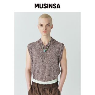 HEUTE HET CRUNKY 背心 棕色 MUSINSA韩国官网直邮进口
