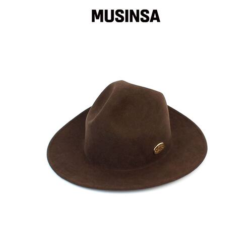 UNIVERSAL CHEMISTRY Y Brown 羊毛软呢帽 MUSIN韩国官网直邮进口