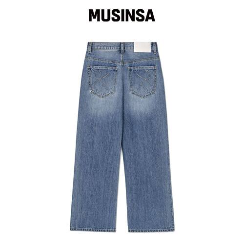 GLOWNY THE HANNAH JEANS (BLUE) MUSINSA韩国官网直邮进口