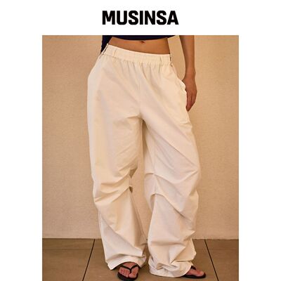 COOLSIS CS SNAP PARACHUTE PANTS-071（象牙色 韩国官网直邮进口
