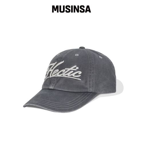 MAGOODGAN 9321 HECTIC 灰色棉质棒球帽 MUSINSA韩国直邮官方正品