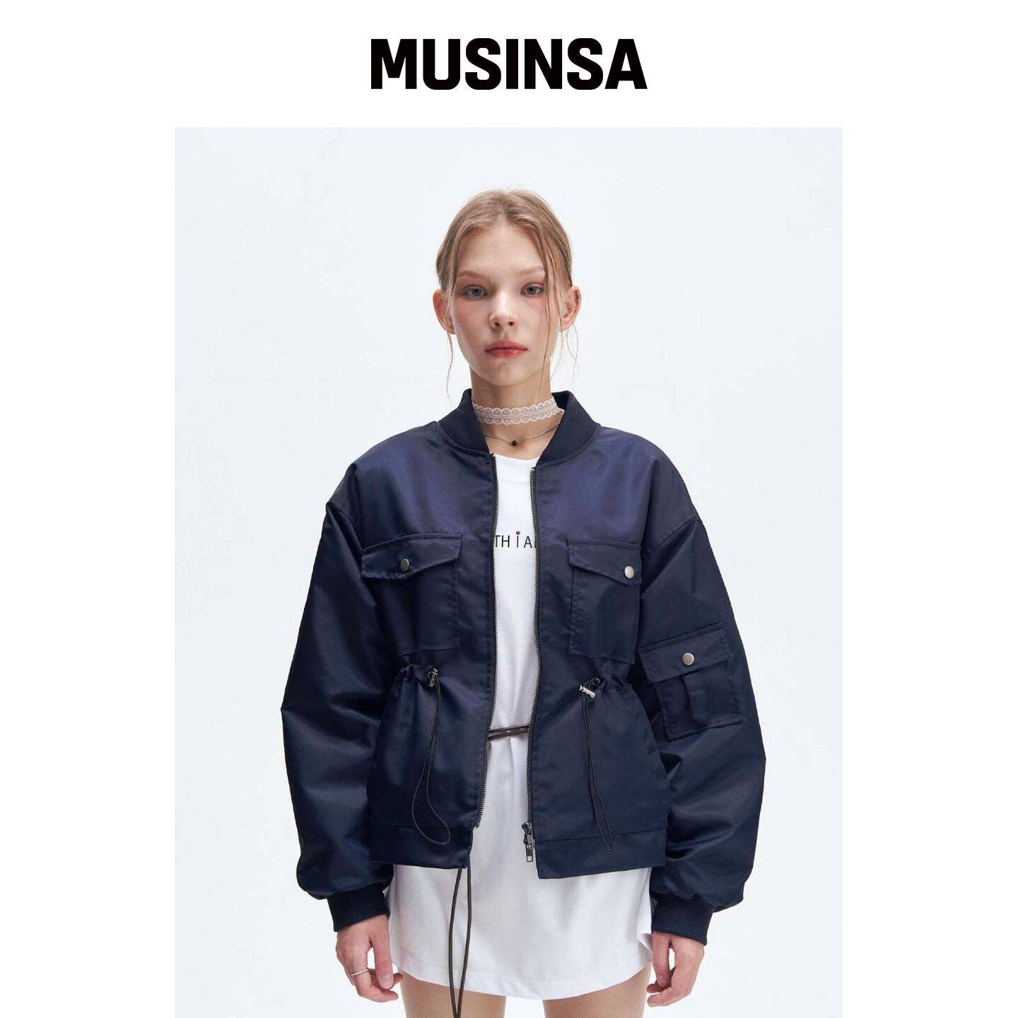 BIBORA 加厚尼龙轰炸机夹克 (ny) MUSINSA韩国官网直邮进口