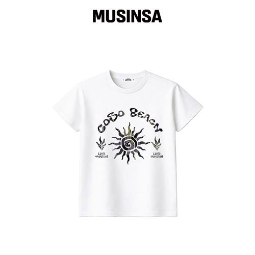 COSO CC KOLOR 美甲短款T恤（WHITE）韩国官网直邮进口MUSINSA