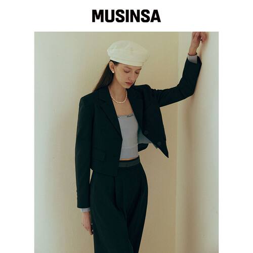 ROLAROLA CROP JACKET 黑色韩国官网直邮进口
