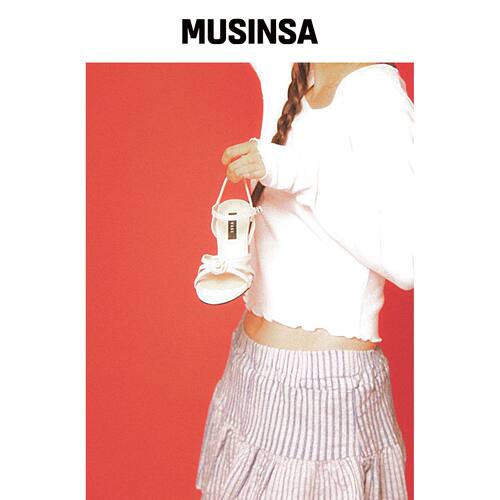 LEVASE 例如) rose sandal-天蓝色 8cm MUSINSA韩国直邮官方正品