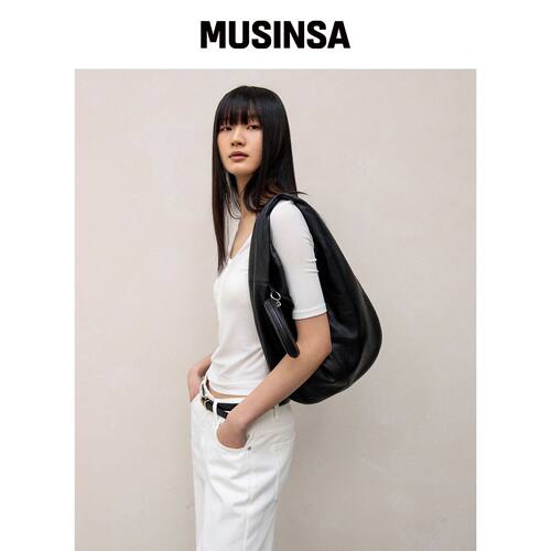ANDROS Bubble Lamb Hobo Bag（黑色）韩国官网直邮进口MUSINSA
