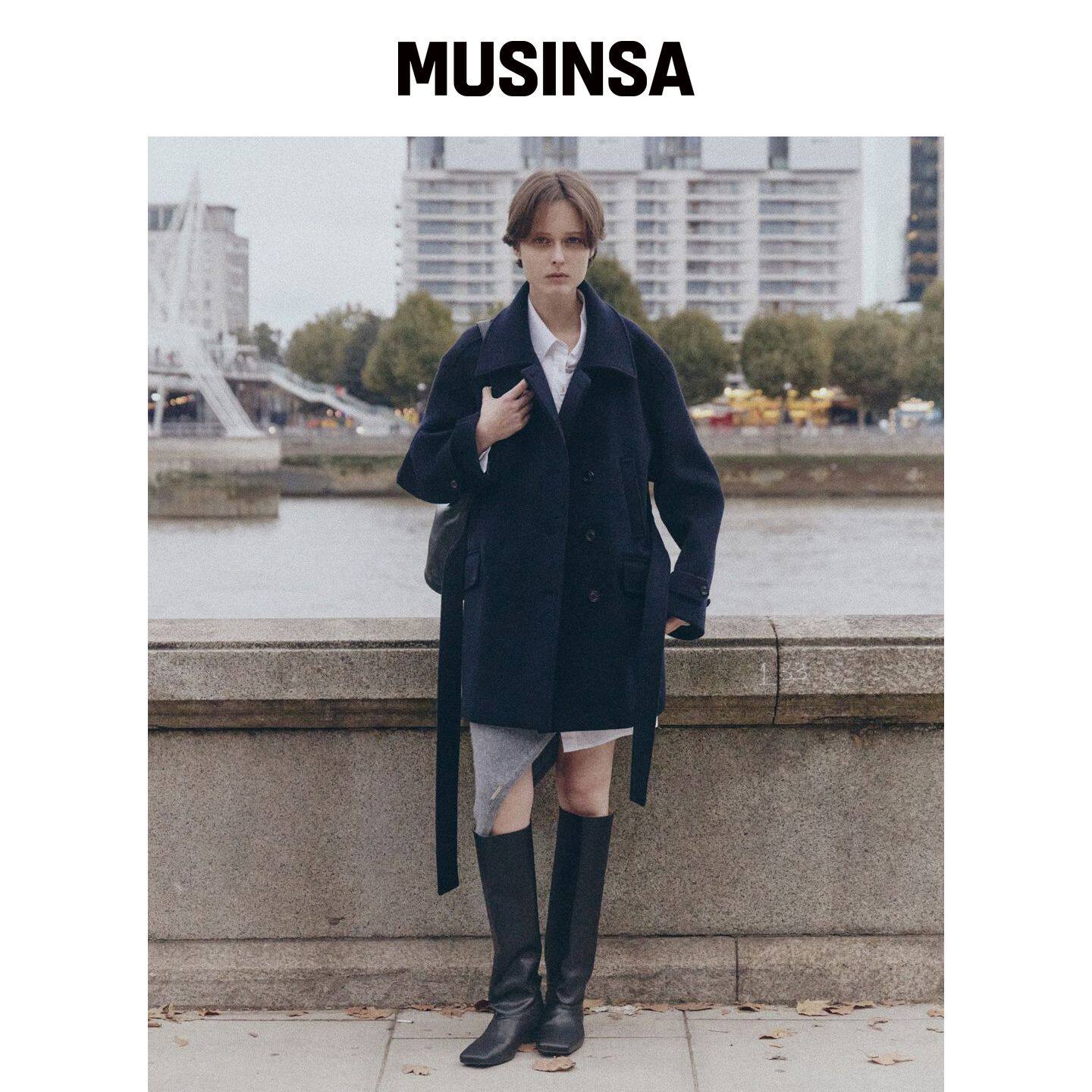 ARTID 羊绒中长款外套_2COLORS MUSINSA韩国官网直邮进口
