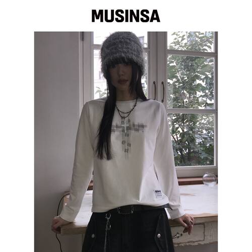 SEW-B 半短款 MIIC 长袖T恤韩国官网直邮进口MUSINSA