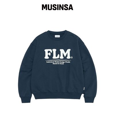 FILLUMINATE FLM 大胆logo卫衣-海军蓝韩国官网直邮进口MUSINSA