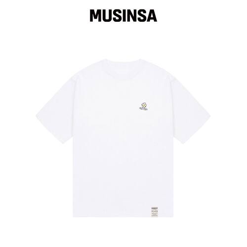 GRAVER [UNISEX-24]小花板短袖T恤_WHITE MUSINS韩国官网直邮进口