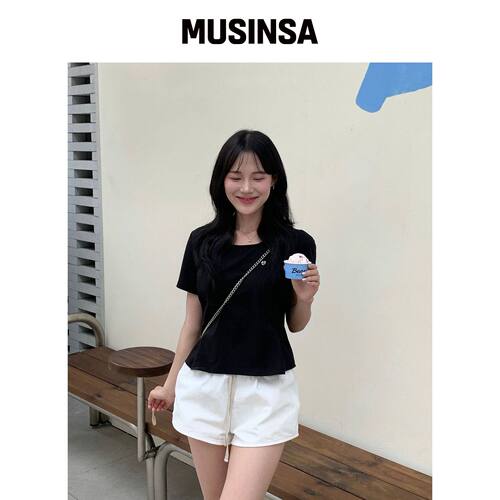 JUCYJUDY 方领喇叭T恤 JZTS320C MUSINSA韩国官网直邮进口