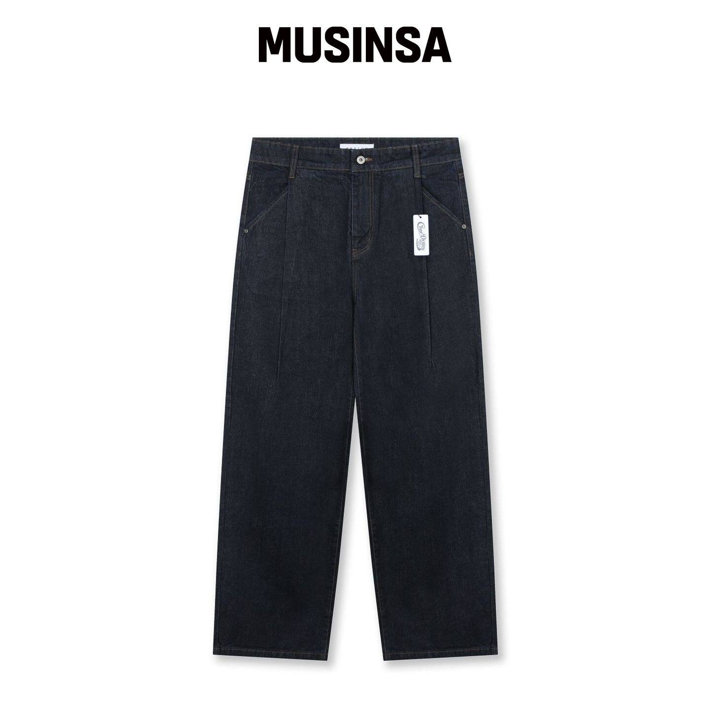 BESLOW CONE MILL 深色单褶牛仔裤 MUSINSA韩国直邮官网直邮进口