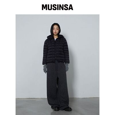 CHICKS 豹纹田径裤子炭灰色 MUSINSA韩国官网直邮进口
