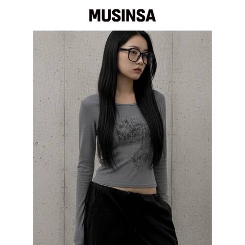 CHICKS 리맵 长袖T恤 混色 MUSINSA韩国官网直邮进口