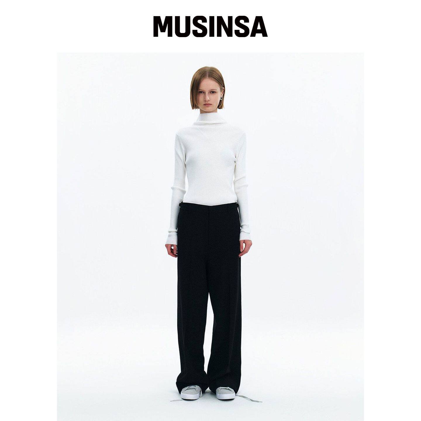 YUNSE 宽松羊毛热裤子(黑色) MUSINSA韩国官网直邮进口