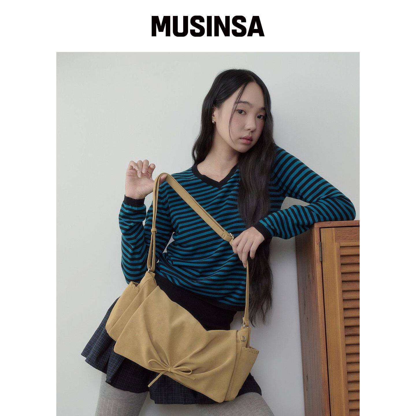 MYSHELL HUGG SUADE 单肩包_35061SH(2color) MU韩国官网直邮进口